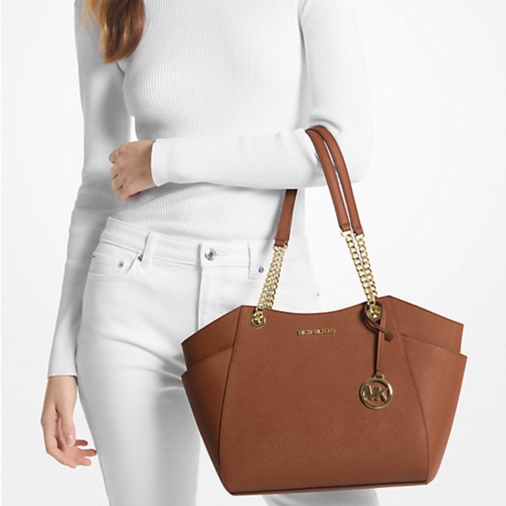 Michael Kors MICHAEL KORS 
Jet Set Large Saffiano Leather Shoulder Tote Bag
NWT - Picture 3 of 16